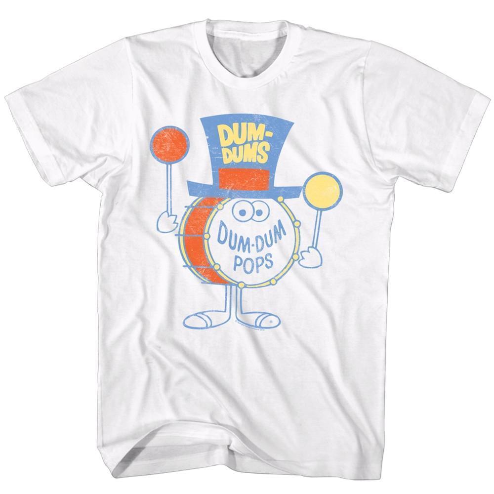 Dum Dums Dum Dum Pops White Adult T Shirt